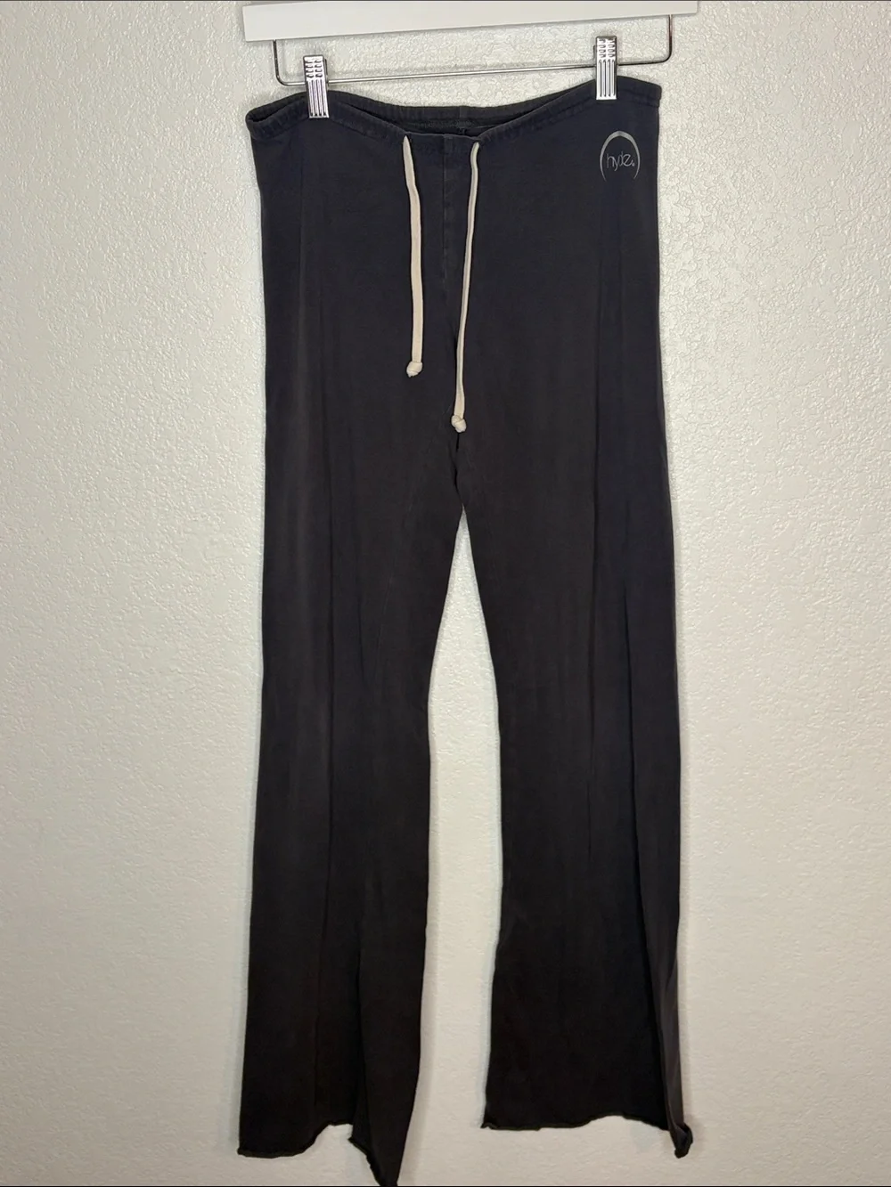 Hyde Dusty Purple Organic Cotton Flare Activewear Yoga Pants Size Small